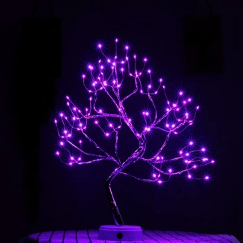 Nočna Lučka Mini Drevo Luči LED Niz Luči Za Spalnico Niz Luči Soba Dekor Luči Božič Poročno Dekoracijo Luči