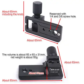 Objektiv Ovratnik Zamenjava Stopala ARCA 85mm, ki je Osnova za Sony FE 70-200mm f/2.8 GM OSS in Sony FE 100-400mm f/4.5-5.6 GM OSS Objektiv