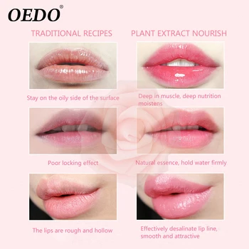 OEDO Rose Peptid Sprememba Barve Balzam za Ustnice Starost Preprečevanje Razcep Ustnice proti zmrzovanju Popravilo Poškodovanih Ustnic Vlažilno Šminko Šminko