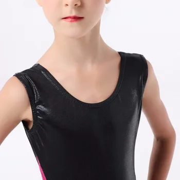 Otroci Dekle Formalno Balet, Ples, Moda brez Rokavov Star Mozaik Gimnastika Leotard Jumpsuit za Otroški Kostumi Tutu Bodysuit
