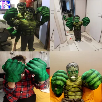 Otrok Cosplay Hulk Pest Plišastih Rokavice, Ki Opravljajo Ščit Igrače, Rekviziti Otroci Darilo Otrok Halloween Obleko Gor