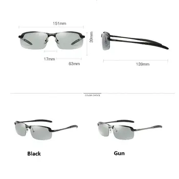 Photochromic Polarizirana Vožnjo sončna Očala za Moške Klasičnih Očal Letnik Eye Glasses Ribolov Potni Prehod Objektiv UV400