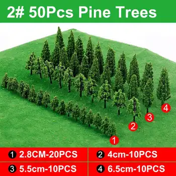 Plastični Miniaturni Model Drevesa Za Gradnjo Vlake Železnice Pokrajino Drevo Obsega Modela z Umetno Hill Pene Krovu Travo Zemljišč