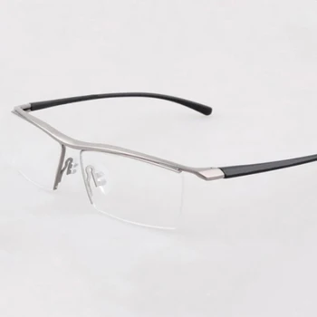 Pol platišča Očala iz Titana Očala Okvir Moških Optični Okvir Branje Jasno objektiv Računalnik Kratkovidnost Okvir, ki bo ustrezala Recept za Očala