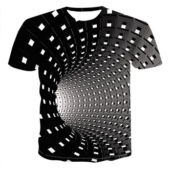Poletje novo 3DT majica za moške ulica priložnostne tiskanja črno kratek rokav moda smešno belega T-shirt visoko T-shirt Pisane T-shirt