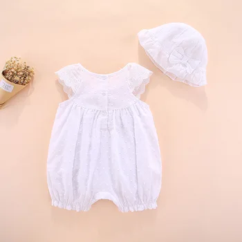 Poletne otroške igralne obleke kratek rokav novorojenčka dekle Bombaža, Kratek Trdna novorojenčka oblačila darilni set otroška oblačila 0 3 6 mesecev