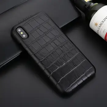 Pravega Usnja Primeru Za Iphone XS Max Pokrov Trdega Primeru Moda Zaščitnik Hoesje Coque Za Iphone XS XR Nazaj Primeru Stanovanj