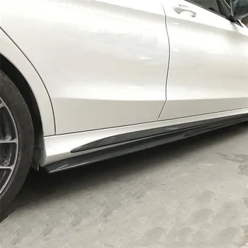 PSM karoserije strani styling okraskov oblikovanje lip spojler strani krila razširitev za Mercedes-Benz C razred W205 Športni AMG Coupe