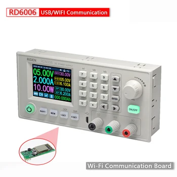 RD RIDEN RD6006 RD6006W USB WiFi DC - DC Napetosti tok Korak navzdol Napajalni modul buck pretvornik Napetosti voltmeter 60V 6A