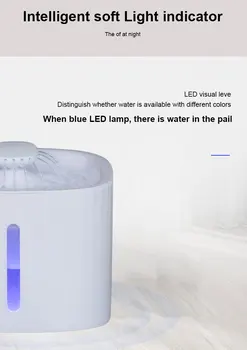 Samodejno Mačka Vodnjak LED Električni Izklop Vode Pes Pitne Vodnjak Mačka Napajalni Pijačo Filter Pitne Vodnjak Pet Izdelka