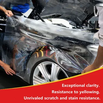 Samozdravljenja TPU -PPF Za avto barve varstva Najboljših Pregleden ppf s 3 Plasti Proti rumeni Sunice VELIKOST:1.52x5m