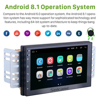 Seicane Avto Radio, GPS, Android 9.1 avto Multimedijski Predvajalnik, Univerzalno 7