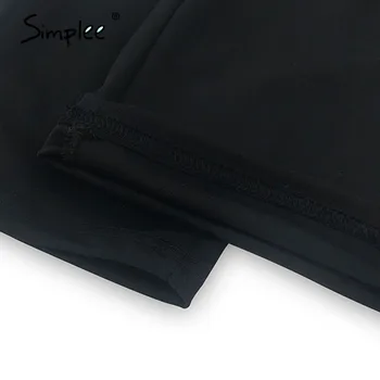 Simplee Priložnostne trdna ženske hlače Poleti lok elastična krila skinny hlače Urad ženske trdna moda pomlad poletje hlače 2020