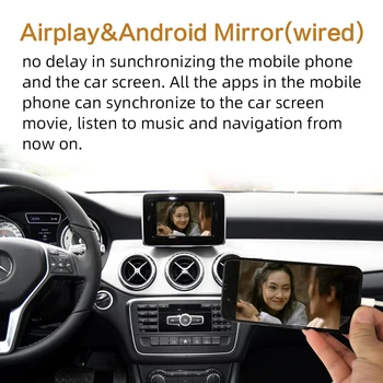 Sinairyu WIFI Brezžični OEM Apple Carplay za Mercedes NTG 4.5 4.7 Avto Igrajo Razred W176 W204 2011-14 iOS/Android Auto Zrcaljenje