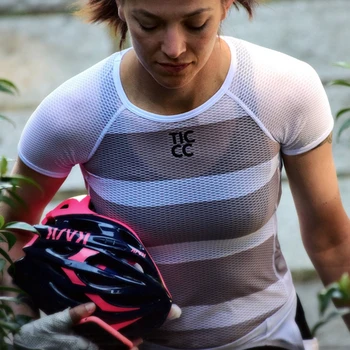 Sivo Roza črni kratek sleeve športno 2020 Ženske tekmi italijanske tehnične tkanine Coolmax izposoja perilo Ticcc kolesarjenje osnovna plast