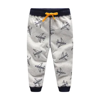 Skoki metrov Baby fantje Vrvico Sweatpants fantje dekleta nova moda živali natisnjeni otroci hlače za fante hlače srčkan za jesen