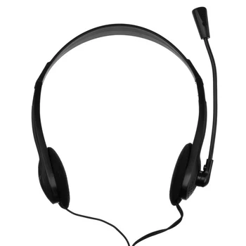 Slušalke Pišu BAH-316, računalnik, mikrofon, 105 dB, 32 Ohm, 3,5 mm, 1,8 m, črna 5018874