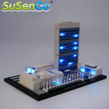 SuSenGo LED Svetloba Nastavite Za 21018 Arhitekture Sedežu Združenih Narodov , (Model Niso Vključene)