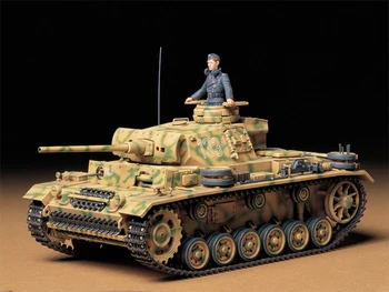 Tamiya 35215 1/35 Panzerkampfwagen III Ausf.L Sd.Kfz.141/1 Tank Zaslon Zbirateljske Igrače, Plastične Montažna Gradnja Model Komplet