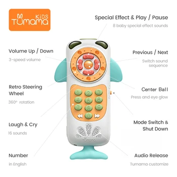 Tumama Baby Mobilni Telefon Začetku Izobraževalne Učenje Telefon Otroci Glasbene Igrače Za Otroka Glasbe Telefon