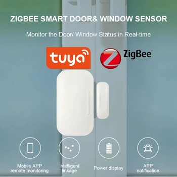 Tuya Mini Vrata, Okna Senzor Brezžično Smart Security Alarm senzor Sistem Pametni Dom Detektor Z ZigBee3.0 Tuya App Nadzor