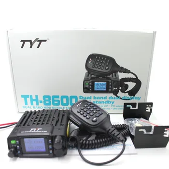 TYT 25 W Min avto moblie radio TH-8600 IP67 Nepremočljiva Dual Band 136-174MHz/400-480MHz dual display, dual pripravljenosti Trucktransceiver