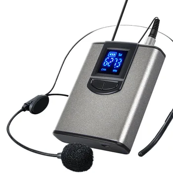 UHF Brezžični Mikrofonski Sistem Mini Lavalier Mikrofon s Bodypack Prenosni Sprejemnik in Mini Sprejemnik za Poučevanje Predavanje