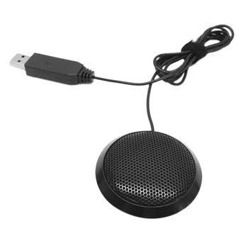 USB 360 ° Vsesmerni Računalnik Mikrofon Visoko Občutljivost Plug Igra Prenosni Računalnik Namizni Srečanje Mikrofon