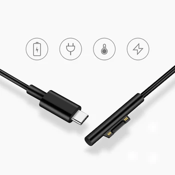 USB Tip C C Napajanje Adapter napajalni Kabel Kabel za Microsoft Surface Pro 6/5/4/3 Tablet Polnjenje