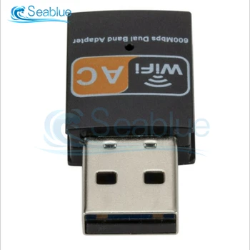 USB WiFi Adapter, 2.4 GHz, 5GHz 600Mbps WiFi Antena, Dual Band 802.11 b/n/g/ac Mini Brezžična Računalniška Omrežja Kartico Sprejemnik