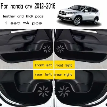 Usnje Avto-Styling Anti Kick Pad dity Vrata Mat Pribor za Honda Crv Cr-v 4. Generacija 2012 2013 2016 2017