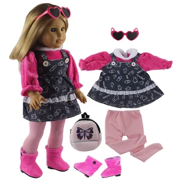 Veliko Slog za Izbiro 18 Inch Lutka Obleko za Ameriški Lutka ali Naša Generacija Lutka,18 Inch Lutka Pribor X134