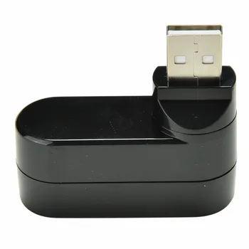 Visoka Hitrost Mini 3 Vrata USB 2.0 Obračanje Splitter Adapter USB Za PC, Laptop, Prenosnik Mac perifernih naprav Širitev Maloprodajne Paket