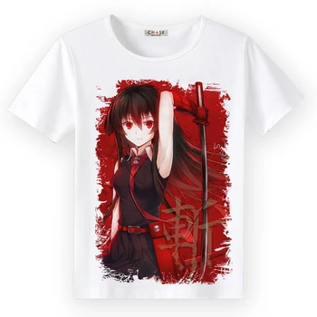 Visoko-Q Unisex Anime Cos Akame ga UBITI! T-Shirt Tatsumi Akame Rudnik Esdeath Cosual T-Shirt Tee T Majica