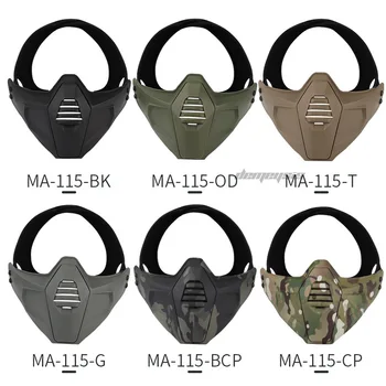 Vojaško Taktično Masko, Pol Obraz Streljanje, Lov, Army Prikrivanje Maske Športih Na Prostem Airsoft Paintball Boj Proti Cs Wargame Maske