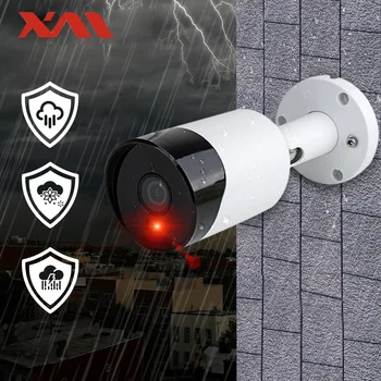 VR 180° 1080P POE avdio IP Kamera 2MP Bullet CCTV IP Kamera ONVIF 2.0 za POE NVR Sistem Nepremočljiva Prostem Night Vision H. 265+