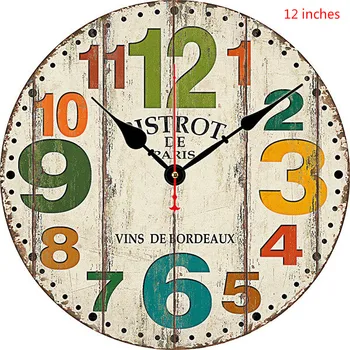 Vroče prodajo retro dekorativne stenske ure 14 palčni ustvarjalne ure po meri starinsko budilke stenske ure