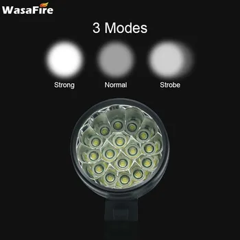 WasaFire 40000 Lumen 16 xT6 LED Kolesarska Svetilka Prednji Smerniki 18650 Baterijo farol Kolo Svetlobe, Tek, Jahanje, Kolesarjenje Svetilka