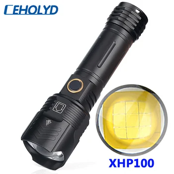 XHP100 9 Jedro Visoko Kakovostne Led Svetilka USB Polnilne Powerbank 18650 26650 Baterije Baklo Zoomable Aluminij Zlitine Luč