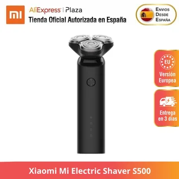 Xiaomi Mi Električni Brivnik S500, Maquinilla de Afeitar par Hombre, Recargable, Lavable, Cabezal 3D, 3 Cuchillas