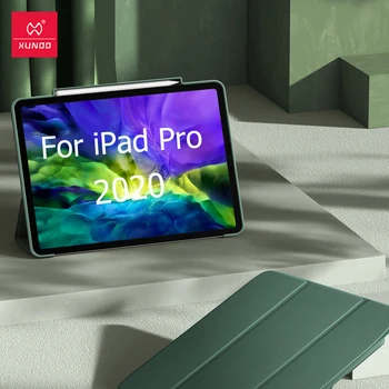 Xundd Tablični Primeru Za iPad Pro 11 za 12,9 2020 4. Gen Usnje Tablični Primeru Shockproof Pametnih Tablet Pokrov Z Odbijača Blazin