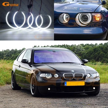 Za BMW Serije 3 E46 Compact 2001 2002 2003 2004 2005 Odlično Ultra svetla led Angel Eyes Halo Obroč Dnevno Svetlobo brez napake