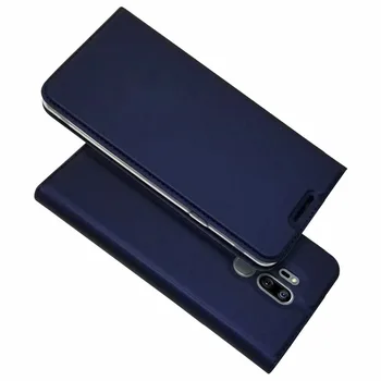 Za LG G7 ThinQ Flip Primeru Magnetna Knjiga Oporo Sim Zaščitna Denarnice Usnja Kritju