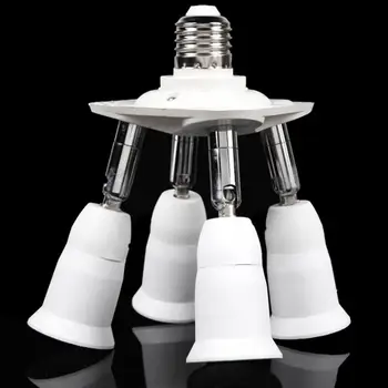 Za razsvetljavo Pribor LED Žarnice Dodatki 1 Do 4 Nastavljiv Osnove Svetlobe Sijalka Adapter za Nosilec Vtičnice Splitter