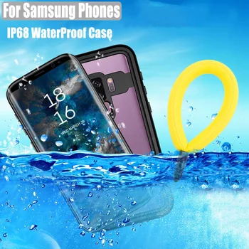 Za Samsung Galaxy S10 S20 Plus S9 Opomba 10 8 9 Nepremočljiva Primeru Pika Serije IP68 Potapljanje, Podvodni PC + TPU Oklep Kritje S901