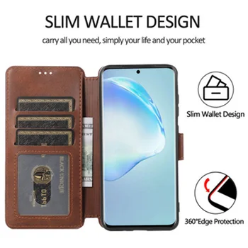 Za Samsung Galaxy S20 Ultra flip Usnje Poslovni pokrovček za Galaxy S20 10 9 8 plus S10E pokrov z denarnico reža za kartico primeru