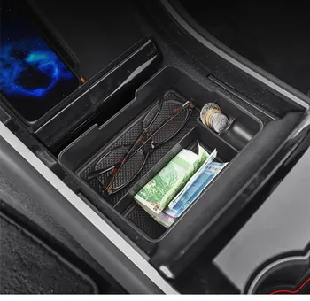 Za Tesla Model 3 BlueStar 2017 2018 2019 Dodatki Avto Centralne Armrest Škatla Za Shranjevanje Auto Posodo Rokavice Organizator Primeru