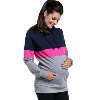 Zdravstvena Nega Nosečnice, Oblačila Nosečnosti Tshirt Porodniškega Vrhovi Več Funkcijo Dojenje Oblačila Za Dojenje Ženska Dolg Rokav Vrh