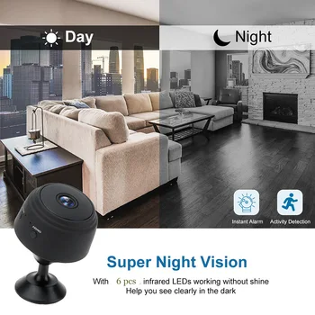 ZK50 HD 1080P WiFI IP Kamera Brezžična Home Security Night Vision P2P Mini Video Kamero Mobilnega Odkrivanje Kamere, Zaznavanje Gibanja
