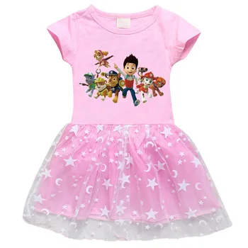 ŠAPA PATROL Princesa obleko eksplozije otroška oblačila za otroke krilo novih malih in srednje dekleta obleko nabrano krilo